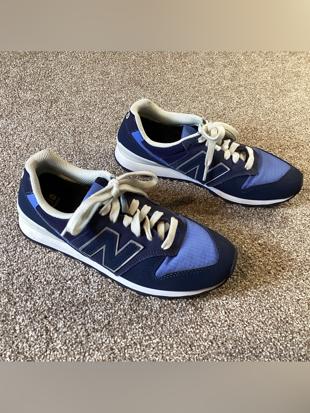 New Balance + Figs Women's Navy and Light Blue Lace-Up Sneakers Sz Runs Small